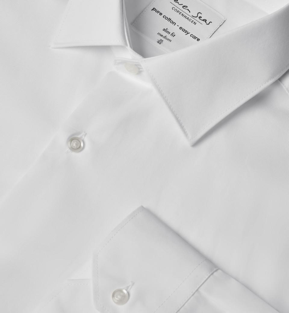 Seven Seas Skjorter ss402-hvid_S - Bygholm Menswear